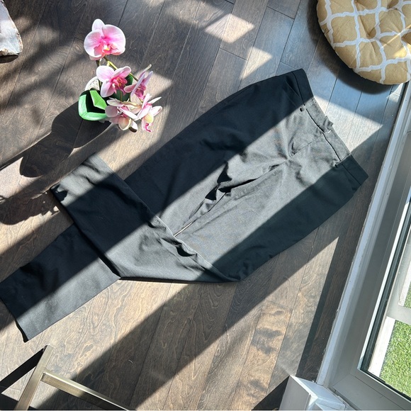 Business Tailored Pinstripe Trousers in Dark Grey - Picture 4 of 8